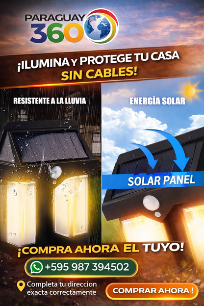 Luz Solar Exterior Con Sensor De Movimi C228