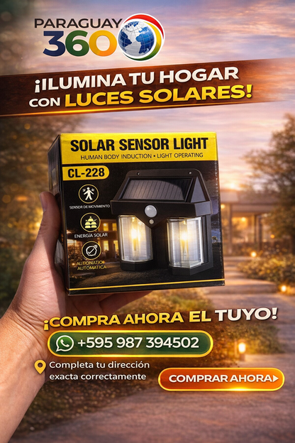 Luz Solar Exterior Con Sensor De Movimi C228