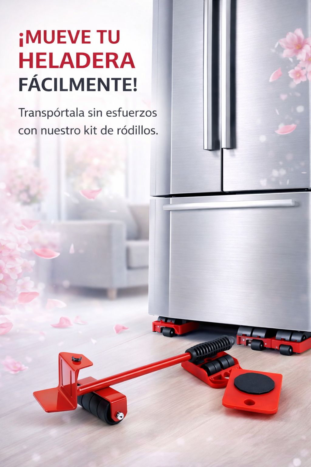 Base Móvil para Mobiliarios y Lavarropa