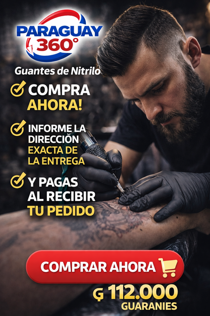 Guantes De Nitrilo Negro Sin Polvo 100 PIEZAS