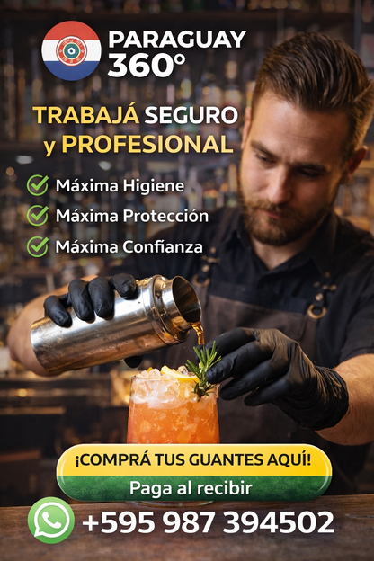 Guantes De Nitrilo Negro Sin Polvo 100 PIEZAS