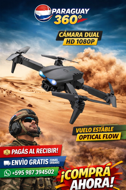 Drone E99 Dual Optical Flow con Cámara HD y Doble Batería