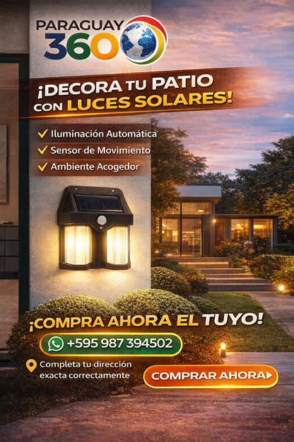 Luz Solar Exterior Con Sensor De Movimi C228