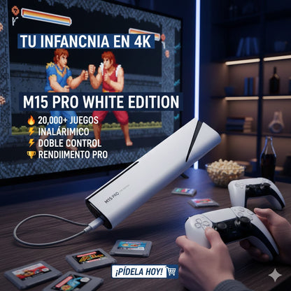 Consola Retro Game Stick M15 Pro White