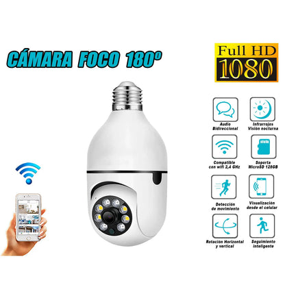 Foco Con Camara Genérico Wifi 1080p